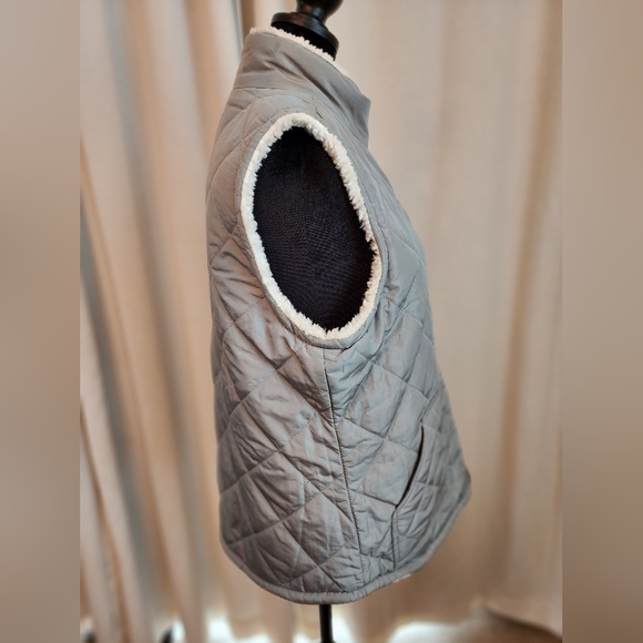 Unbranded Reversible Vest size M Color Sage Green/Blue - Picture 8 of 9